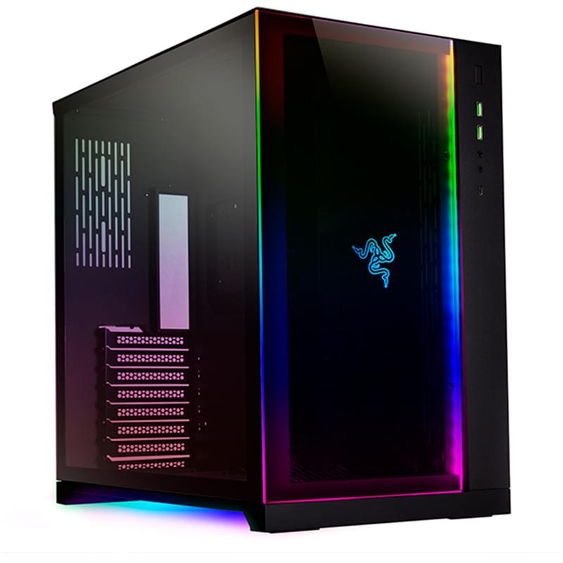 ПК корпус Lian Li O11 Dynamic Razer Edition FullTower, Win, Black EATX (G99.O11DX.40) - фото #0, Technodom.kz