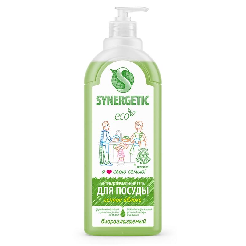 Synergetic Ср-во для мытья посуды, дет. игрушек Яблоко 1л дозатор (103102) - фото #0, Technodom.kz