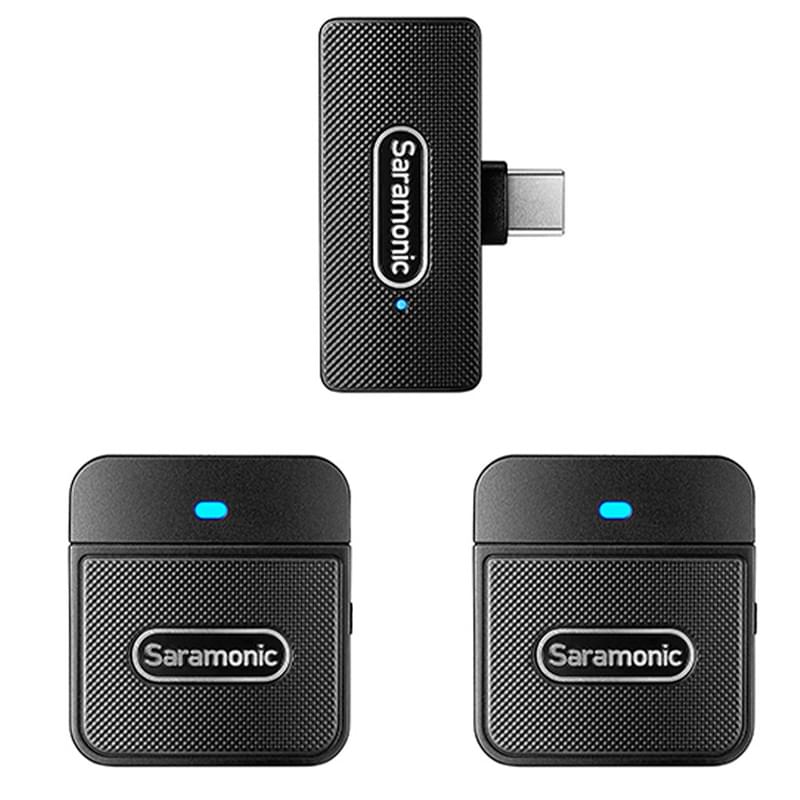 Радиосистема Saramonic Blink100 B6(TX+TX+RXUC) для смарфонов (2,4Гц приемник+2передатчика,Type-C) - фото #0, Technodom.kz