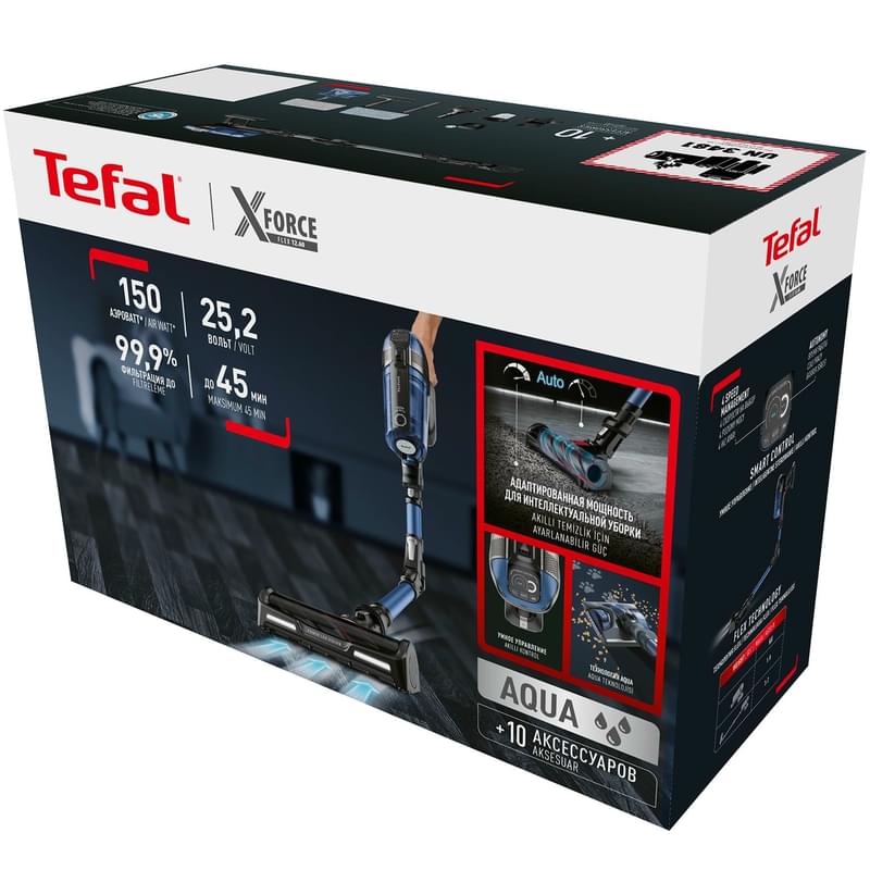 Беспроводной пылесос Tefal X-Force Flex 12.60 Aqua TY98C0WO - фото #8, Technodom.kz