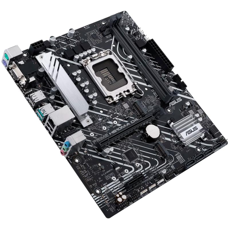 Материнская плата Asus PRIME H610M-A D4 LGA1700 2DDR4 PCI-E 1x16 1x1 (HDMI+DP+VGA) mATX - фото #2, Technodom.kz