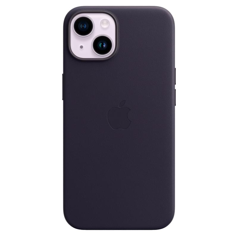 Чехол для iPhone 14, Leather Case with MagSafe, Ink (MPP63ZM/A) - фото #1, Technodom.kz