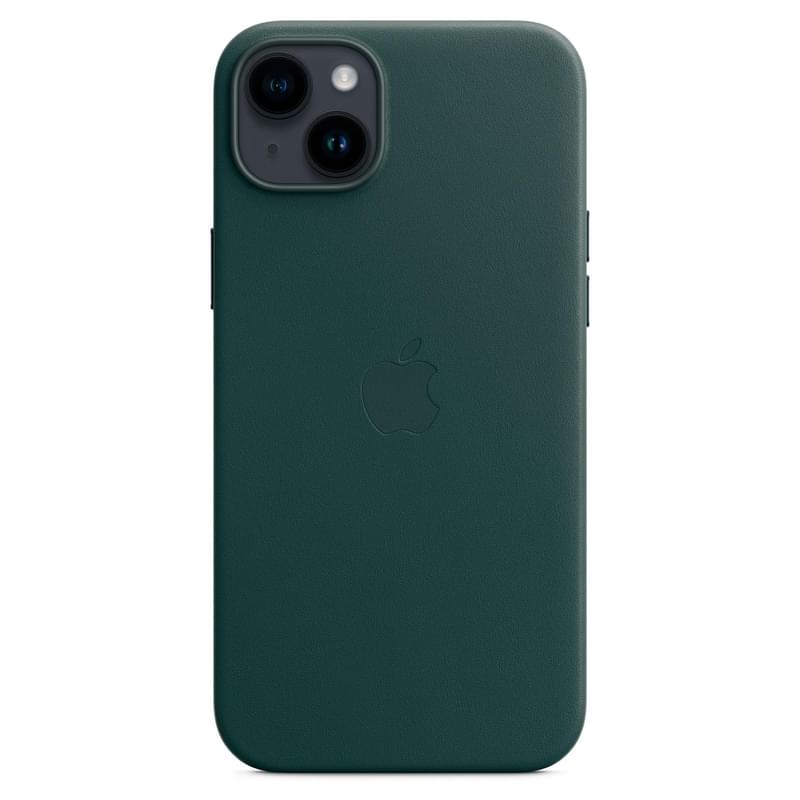Чехол для iPhone 14 Plus, Leather Case with MagSafe, Forest Green (MPPA3ZM/A) - фото #1, Technodom.kz