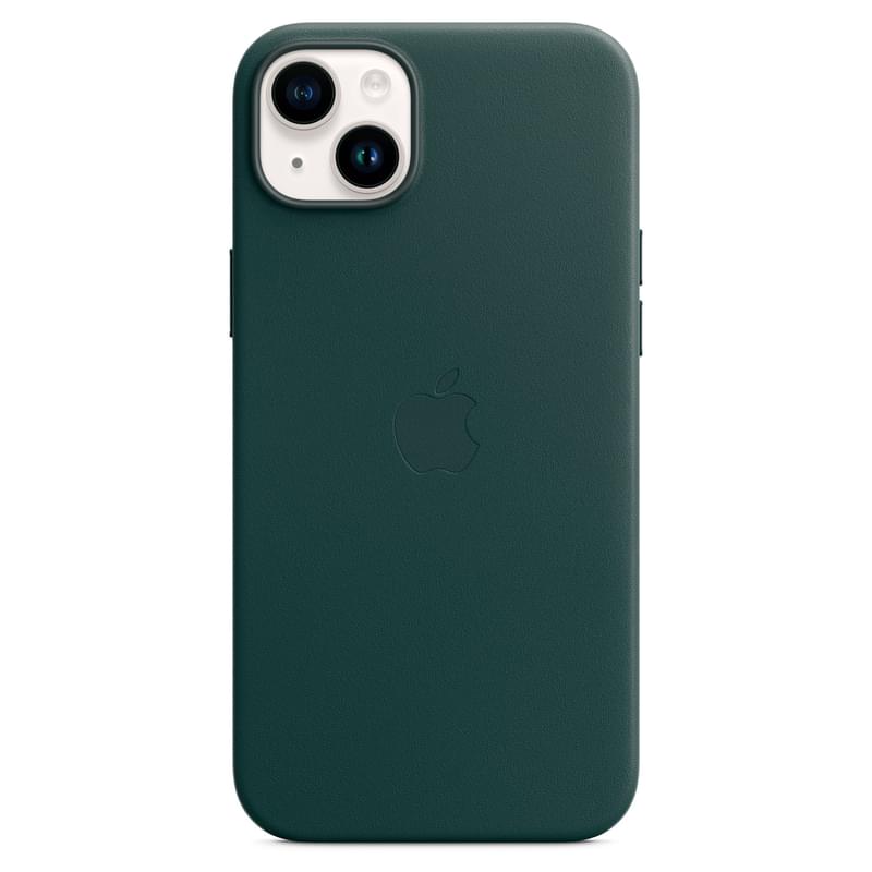 Чехол для iPhone 14 Plus, Leather Case with MagSafe, Forest Green (MPPA3ZM/A) - фото #4, Technodom.kz