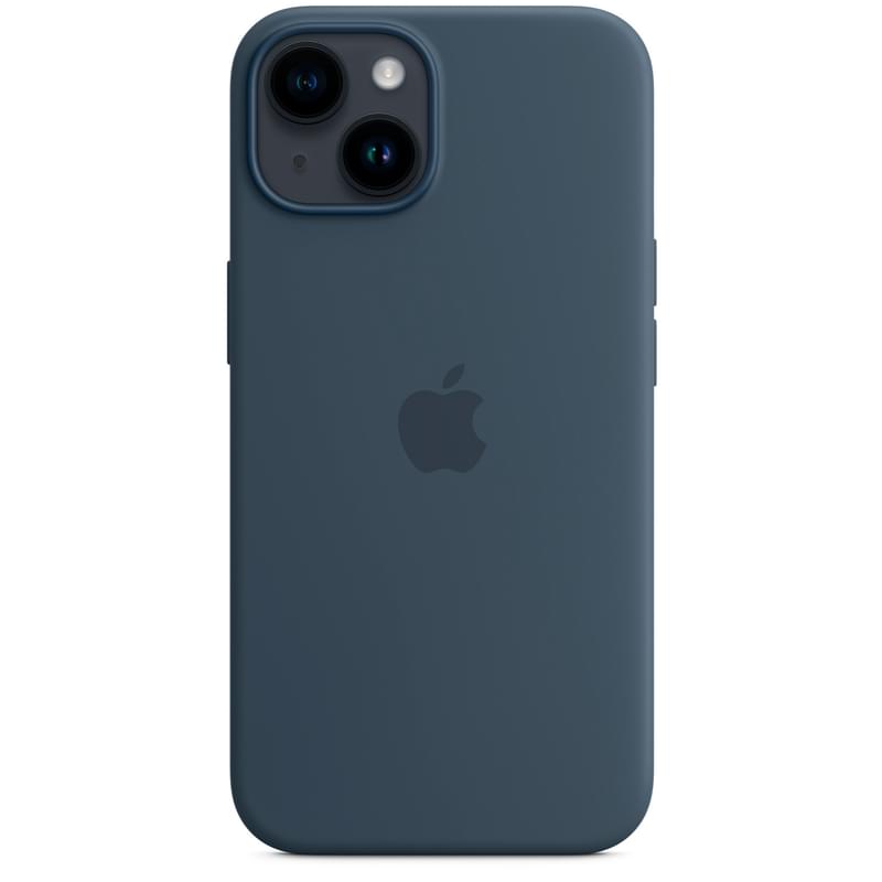 Чехол для iPhone 14, Silicone Case with MagSafe, Storm Blue (MPRV3ZM/A) - фото #2, Technodom.kz