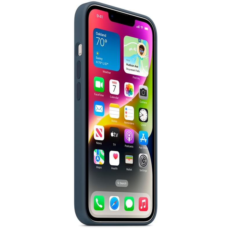 Чехол для iPhone 14, Silicone Case with MagSafe, Storm Blue (MPRV3ZM/A) - фото #6, Technodom.kz