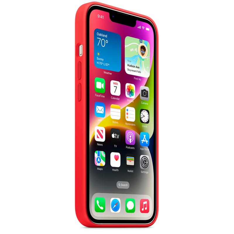 Чехол для iPhone 14, Silicone Case with MagSafe, (PRODUCT)RED (MPRW3ZM/A) - фото #6, Technodom.kz