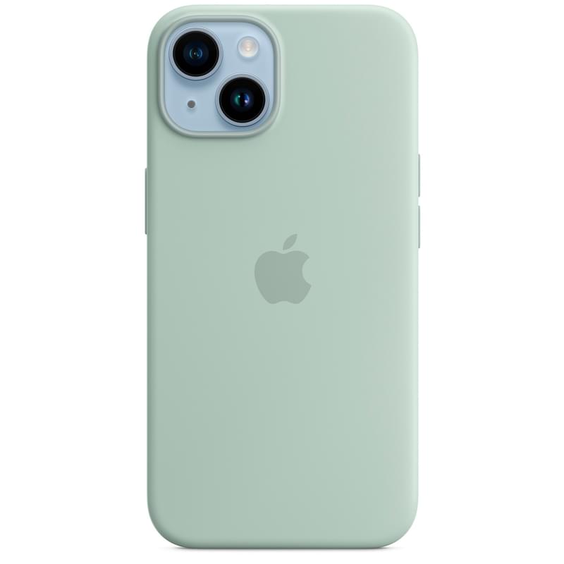 Чехол для iPhone 14, Silicone Case with MagSafe, Succulent (MPT13ZM/A) - фото #0, Technodom.kz