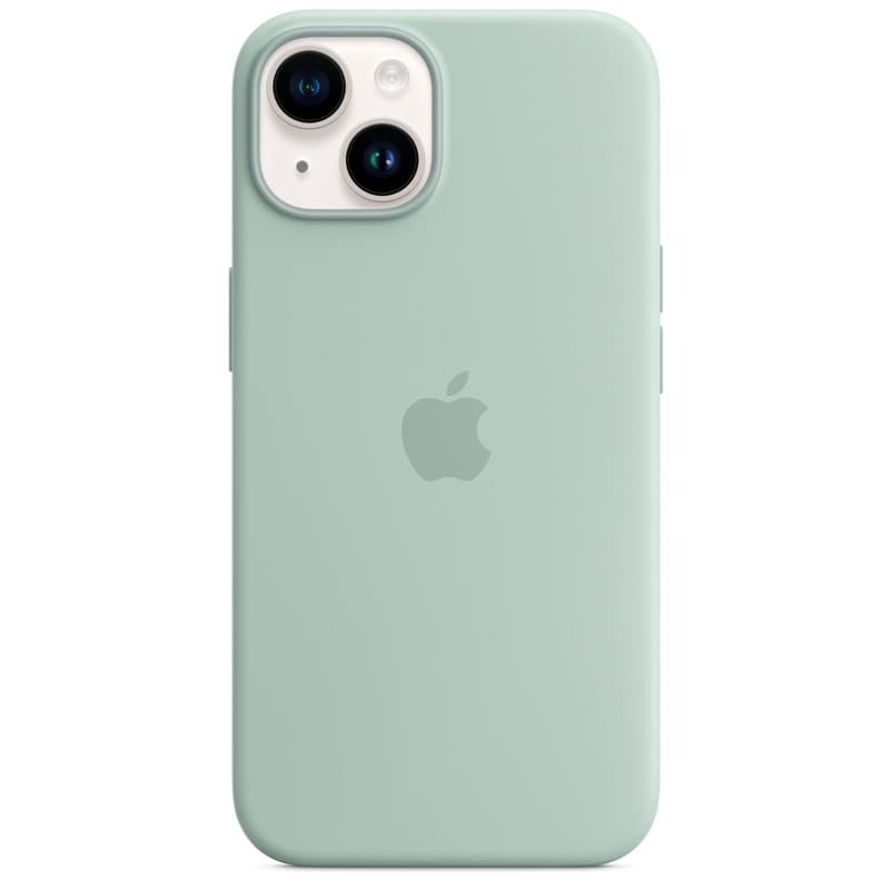 Чехол для iPhone 14, Silicone Case with MagSafe, Succulent (MPT13ZM/A) - фото #3, Technodom.kz