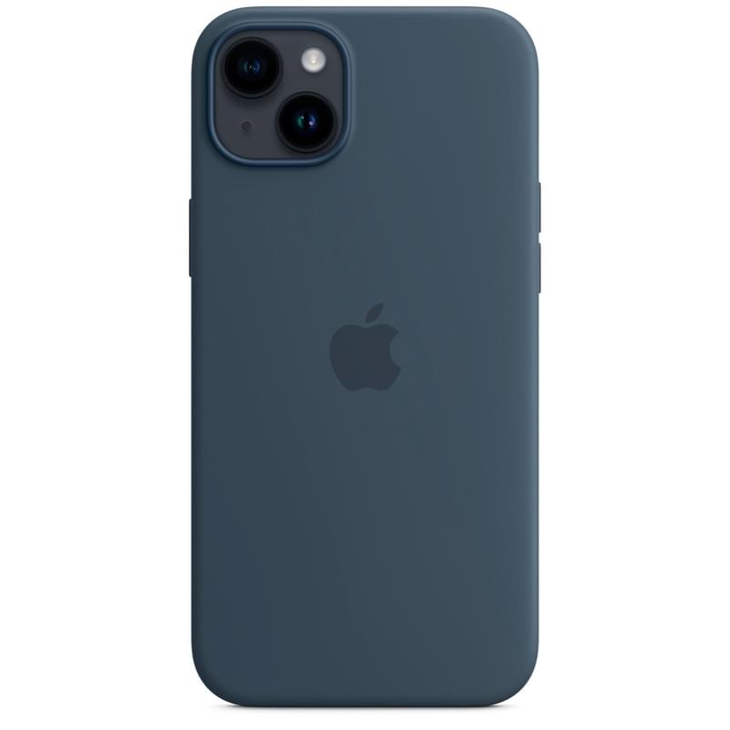 Чехол для iPhone 14 Plus, Silicone Case with MagSafe, Storm Blue (MPT53ZM/A) - фото #2, Technodom.kz