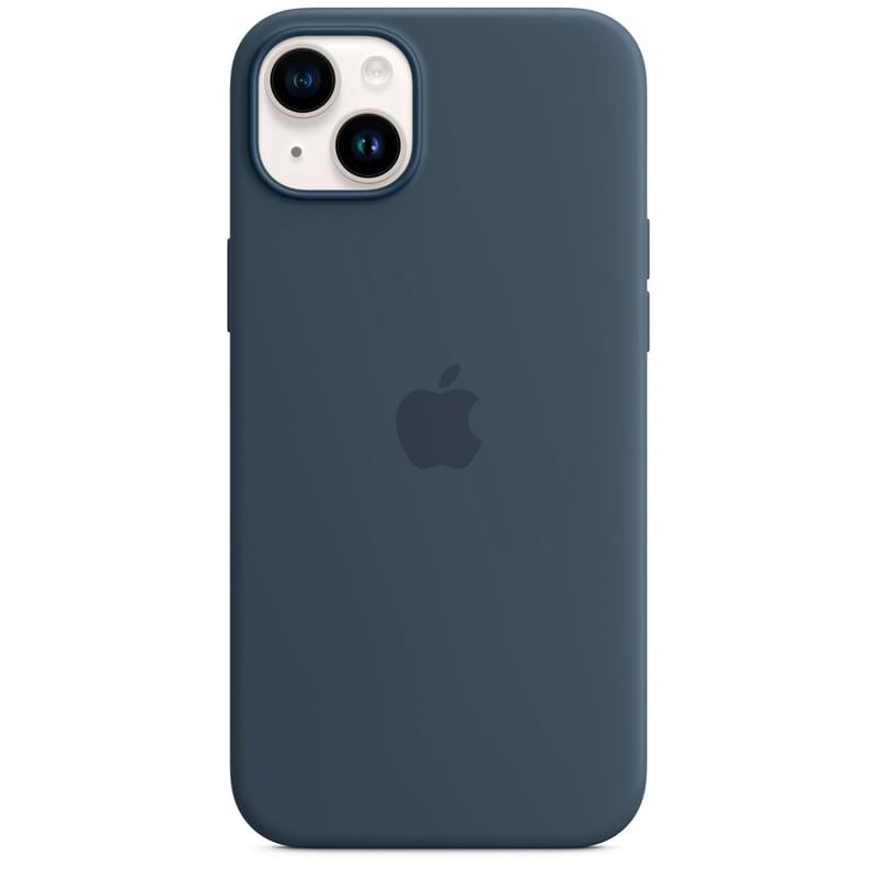 Чехол для iPhone 14 Plus, Silicone Case with MagSafe, Storm Blue (MPT53ZM/A) - фото #3, Technodom.kz