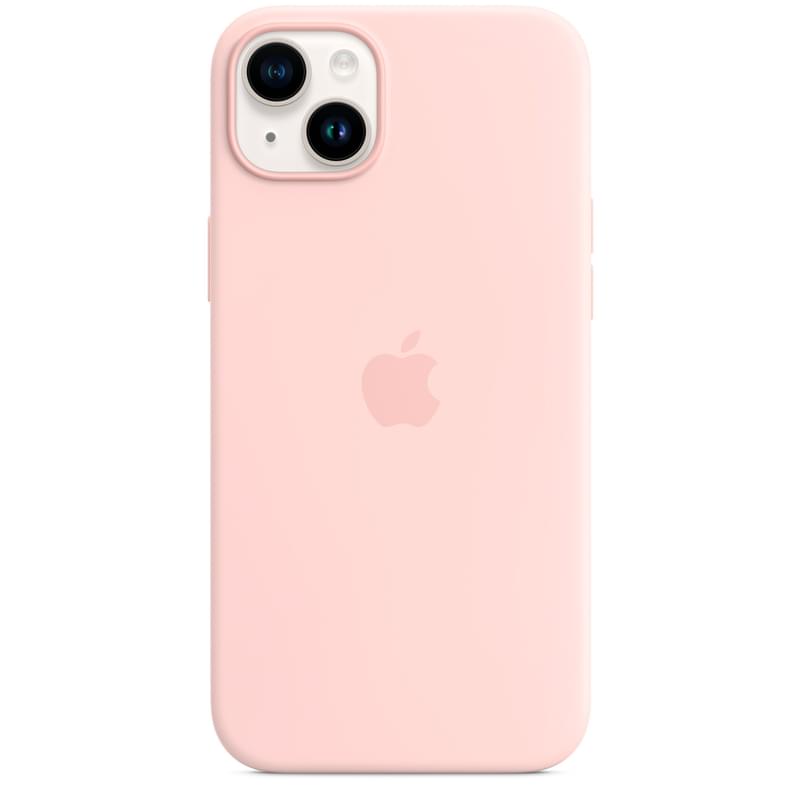 Чехол для iPhone 14 Plus, Silicone Case with MagSafe, Chalk Pink (MPT73ZM/A) - фото #3, Technodom.kz