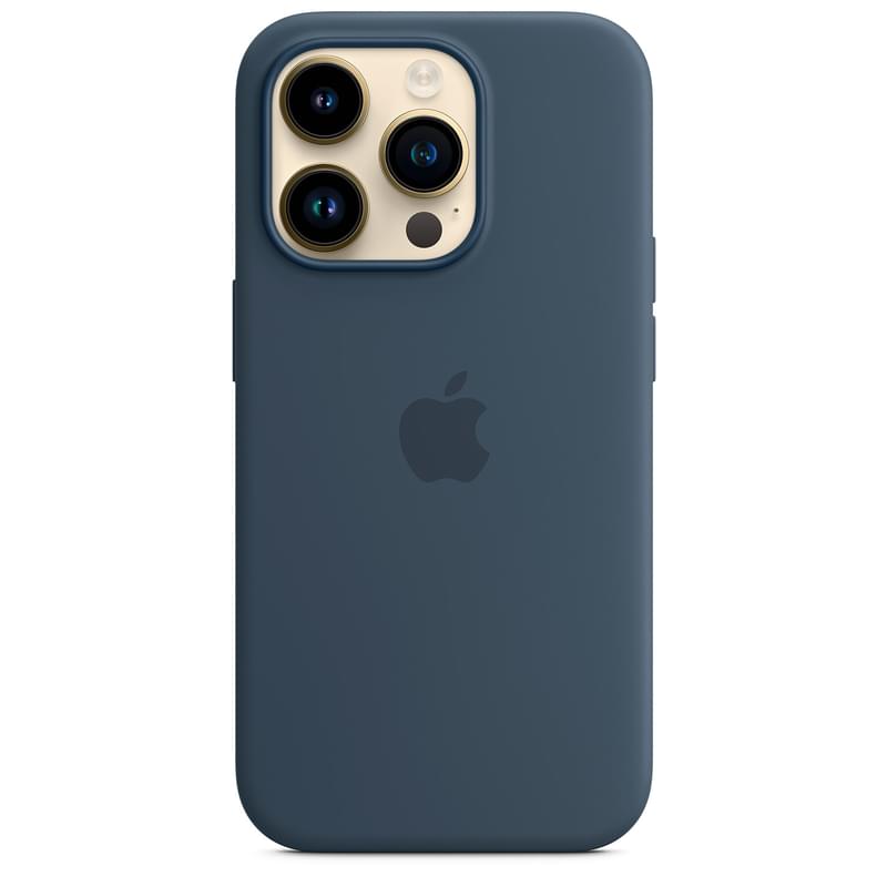Чехол для iPhone 14 Pro, Silicone Case with MagSafe, Storm Blue (MPTF3ZM/A) - фото #0, Technodom.kz