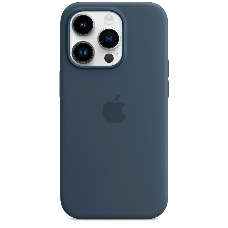 Чехол для iPhone 14 Pro, Silicone Case with MagSafe, Storm Blue (MPTF3ZM/A) - фото #1, Technodom.kz