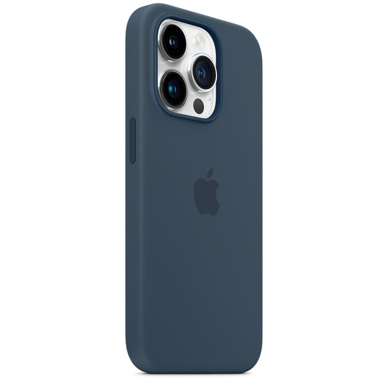 Чехол для iPhone 14 Pro, Silicone Case with MagSafe, Storm Blue (MPTF3ZM/A) - фото #3, Technodom.kz