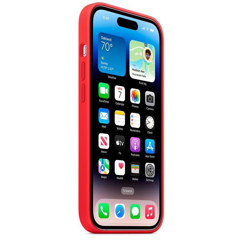 Чехол для iPhone 14 Pro, Silicone Case with MagSafe, (PRODUCT)RED (MPTG3ZM/A) - фото #4, Technodom.kz