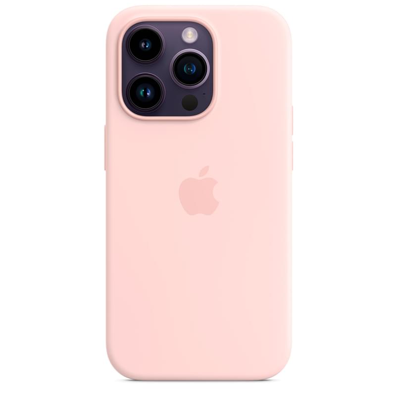 Чехол для iPhone 14 Pro, Silicone Case with MagSafe, Chalk Pink (MPTH3ZM/A) - фото #0, Technodom.kz