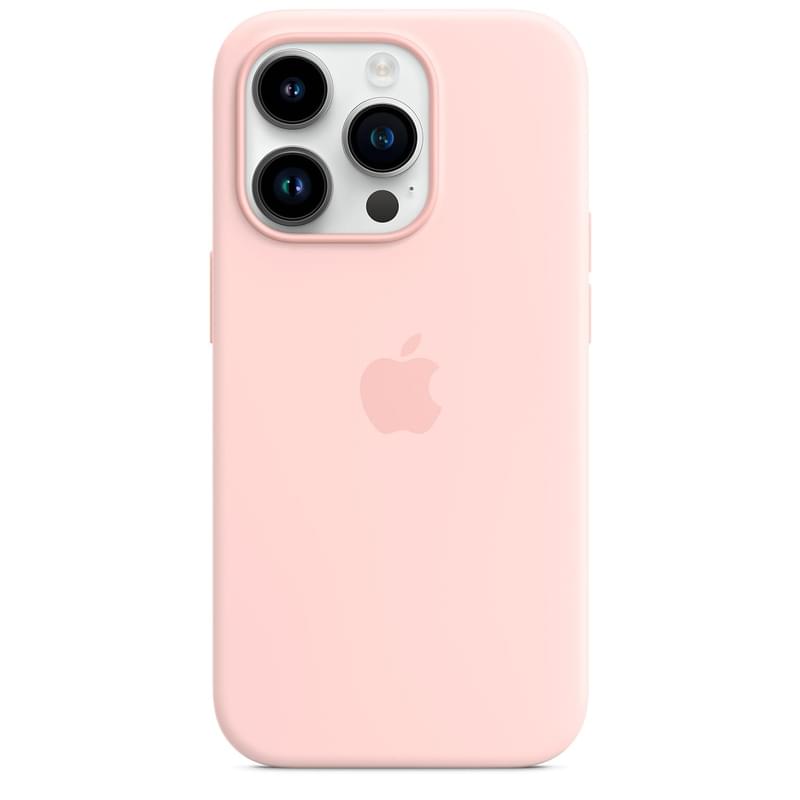 Чехол для iPhone 14 Pro, Silicone Case with MagSafe, Chalk Pink (MPTH3ZM/A) - фото #2, Technodom.kz