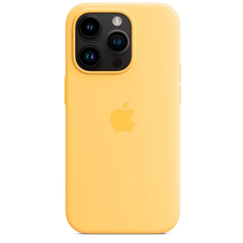 Чехол для iPhone 14 Pro, Silicone Case with MagSafe, Sunglow (MPTM3ZM/A) - фото #3, Technodom.kz
