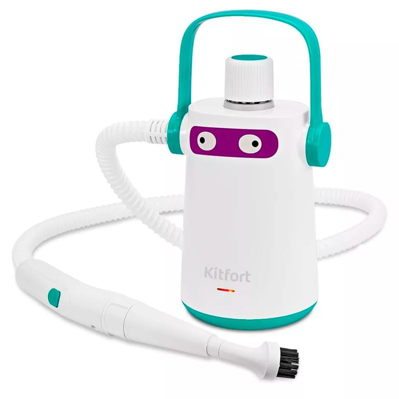 Пароочиститель Kitfort KT-9109-3 бело-бирюзовый - фото #0, Technodom.kz Пароочиститель Kitfort KT-9109-3 бело-бирюзовый - фото #0, Technodom.kz