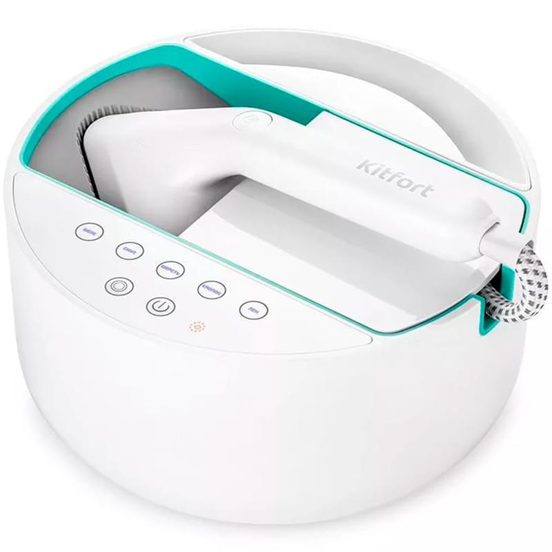 Отпариватель Kitfort KT-9110-3 бело-бирюзовый - фото #0, Technodom.kz Отпариватель Kitfort KT-9110-3 бело-бирюзовый - фото #0, Technodom.kz