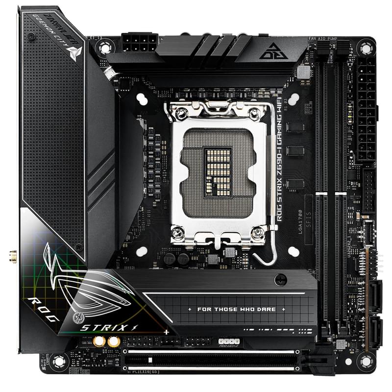 Asus ROG STRIX Жүйелік тақшасы Z690-I GAMING WIFI LGA1700 2DDR5 PCI-E 1x16 (HDMI) mITX - фото #0, Technodom.kz