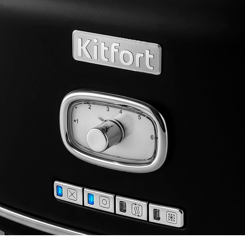 Тостер Kitfort KT-2075-2 чёрный - фото #5, Technodom.kz