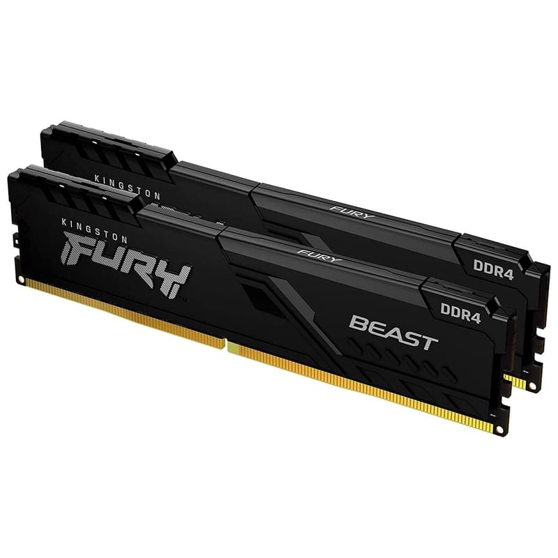 Оперативная память DDR4 DIMM 32GB(16GBx2)/2666MHz Kingston Fury Beast (KF426C16BB1K2/32) - фото #0, Technodom.kz