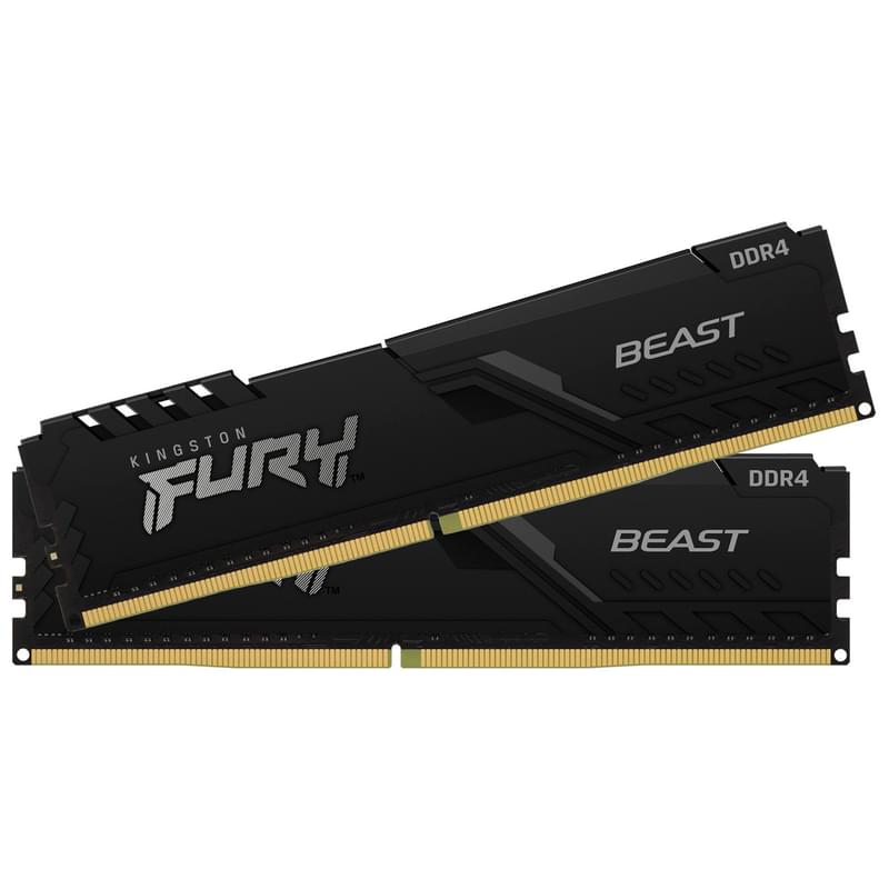 Оперативная память DDR4 DIMM 32GB(16GBx2)/2666MHz Kingston Fury Beast (KF426C16BB1K2/32) - фото #2, Technodom.kz