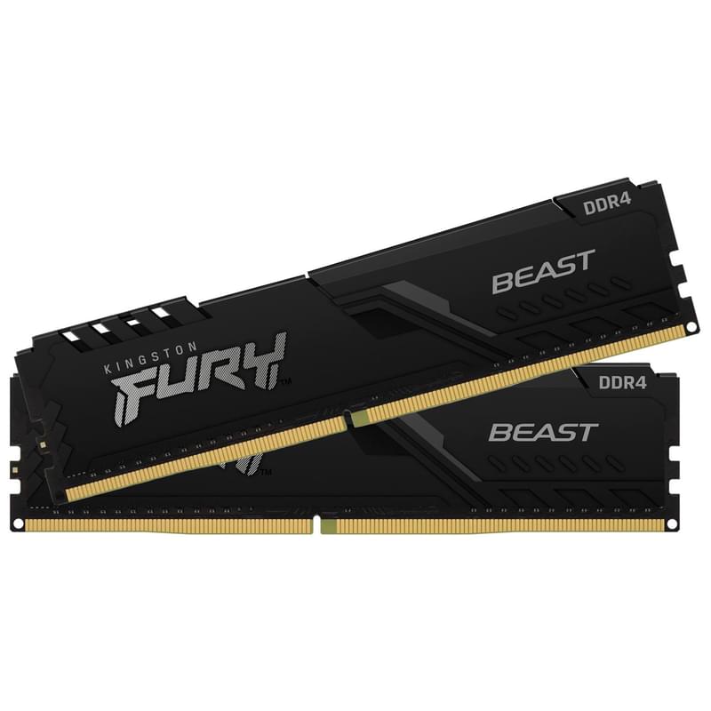 Оперативная память DDR4 DIMM 32GB(16GBx2)/3200MHz Kingston Fury Beast (KF432C16BB1K2/32) - фото #2, Technodom.kz