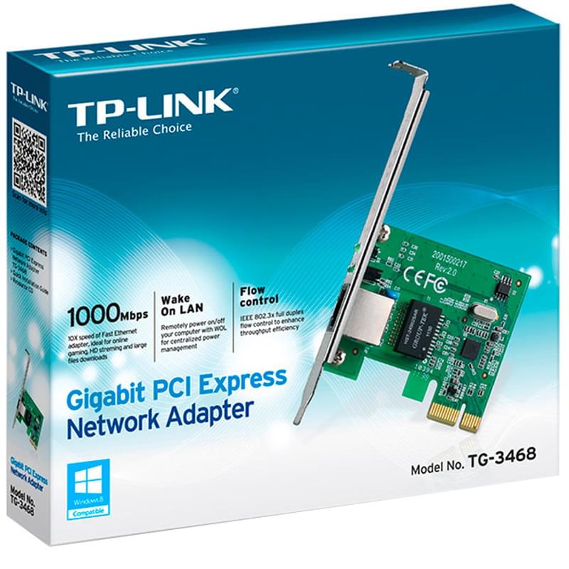 Сетевая Карта TP-Link, TG-3468, 10/100/1000, PCI - фото #1, Technodom.kz