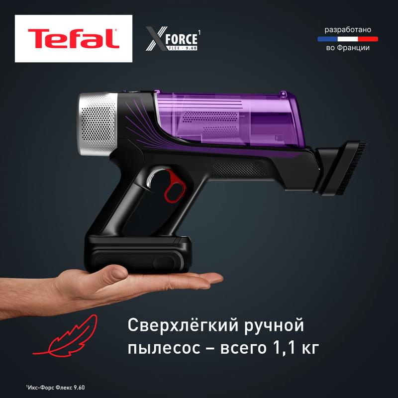 Беспроводной пылесос Tefal X-Force Flex 9.60 Aqua TY20C4WO - фото #5, Technodom.kz