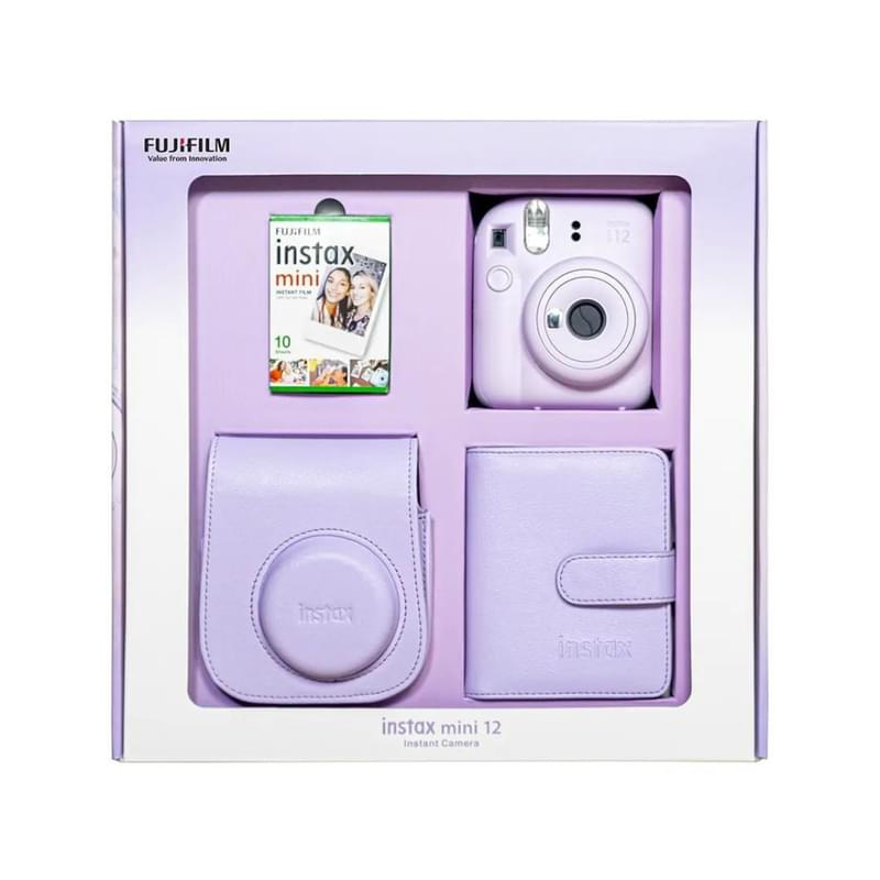 Цифр. Фотоаппарат FUJIFILM Instax Mini 12 Lilac Purple в подарочной упаковке - фото #0, Technodom.kz