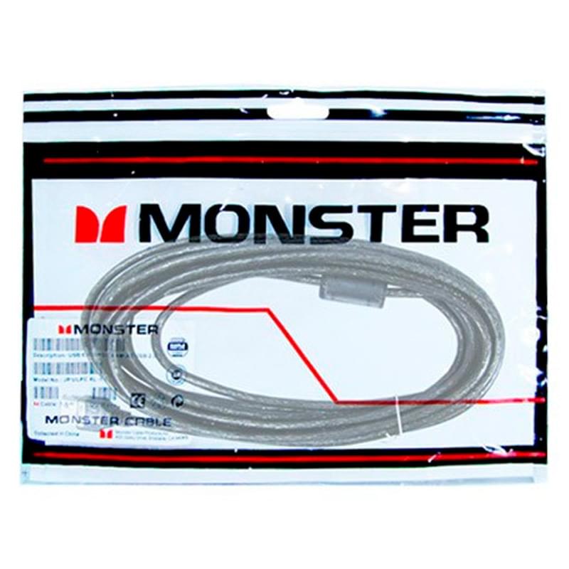 Кабель удлинитель, Monster, USB 2.0 AM-AF, 1.5м Чёрный - фото #1, Technodom.kz
