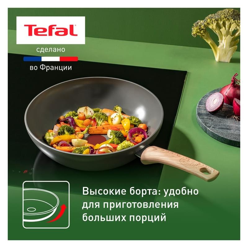 Сковорода ВОК 28см ReNew Tefal C4251913 - фото #3, Technodom.kz