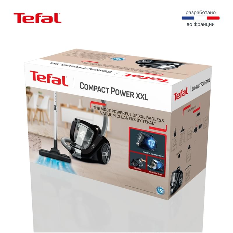 Пылесос с контейнером Tefal Compact Power XXL TW-4B75EA - фото #11, Technodom.kz