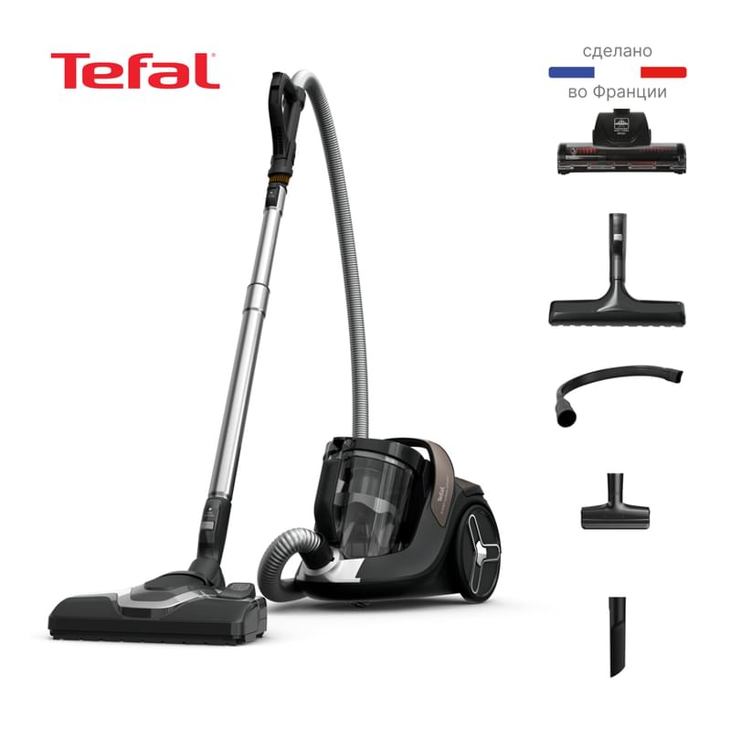 Пылесос с контейнером Tefal X-Trem Cyclonic Effitech TW-7C89EA			 - фото #8, Technodom.kz