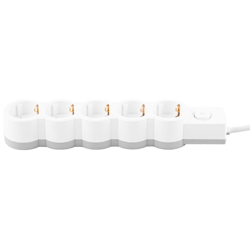 Satti желі сүзгісі, 1,5м, 5 розетка, 16А, White, (PFFS-16A1505) - фото #1, Technodom.kz