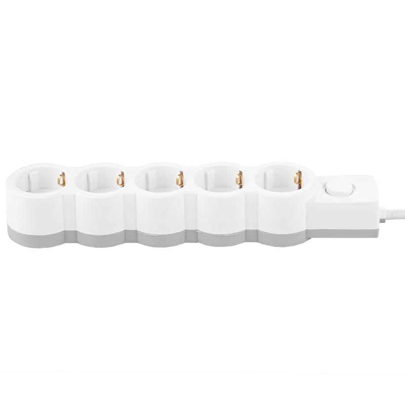 Satti желі сүзгісі, 3м, 5 розетка, 16А, White, (PFFS-16A3005) - фото #1, Technodom.kz