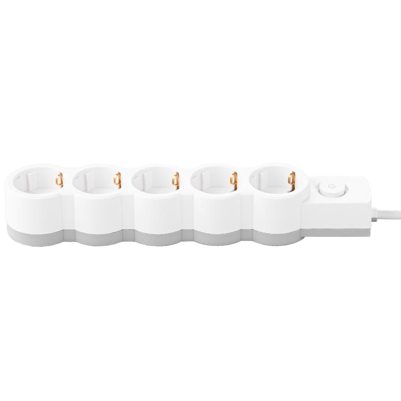Satti желі сүзгісі, 5м, 5 розетка, 16А, White, (PFFS-16A5005) - фото #1, Technodom.kz