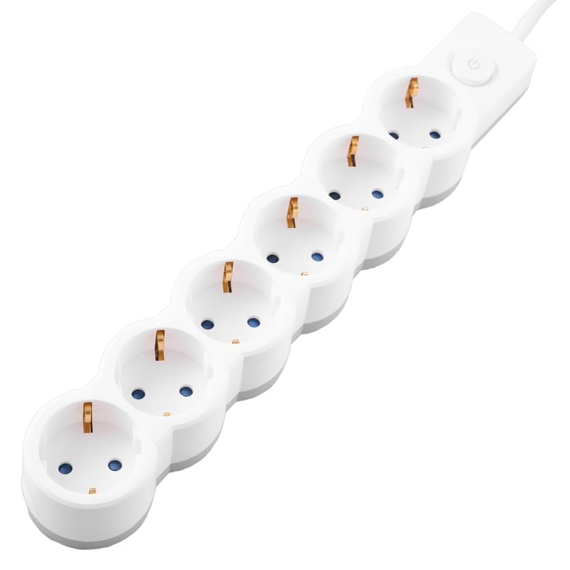 Сетевой Фильтр Satti, 3м, 6 розеток, 16А, White, (PFFS-16A3006) - фото #0, Technodom.kz