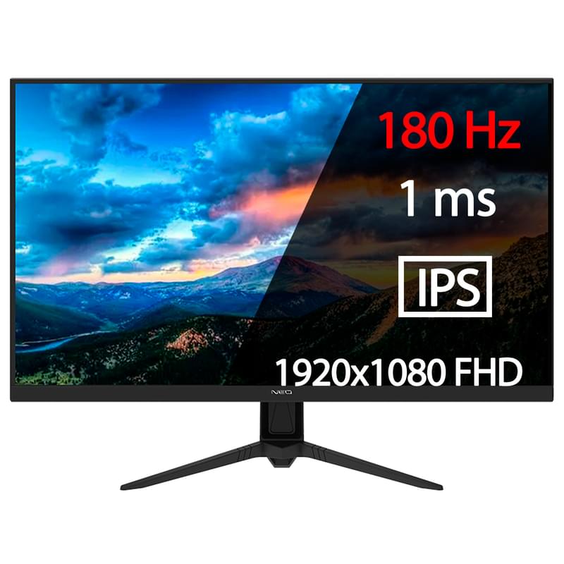 24" Neo G24FIW18NB Ойын мониторы 1920x1080 16:9 IPS LED 180ГЦ (HDMI+DP) Black - фото #0, Technodom.kz