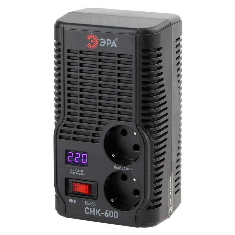 ЭРА СНК-600 160-260В/220В, 600ВА тұрақтандырғышы (8/240) - фото #1, Technodom.kz