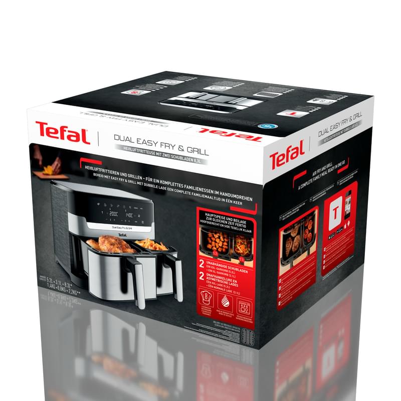Tefal Dual Easy Fry&Gril EY-905D10 Аэрогрилі - фото #12, Technodom.kz