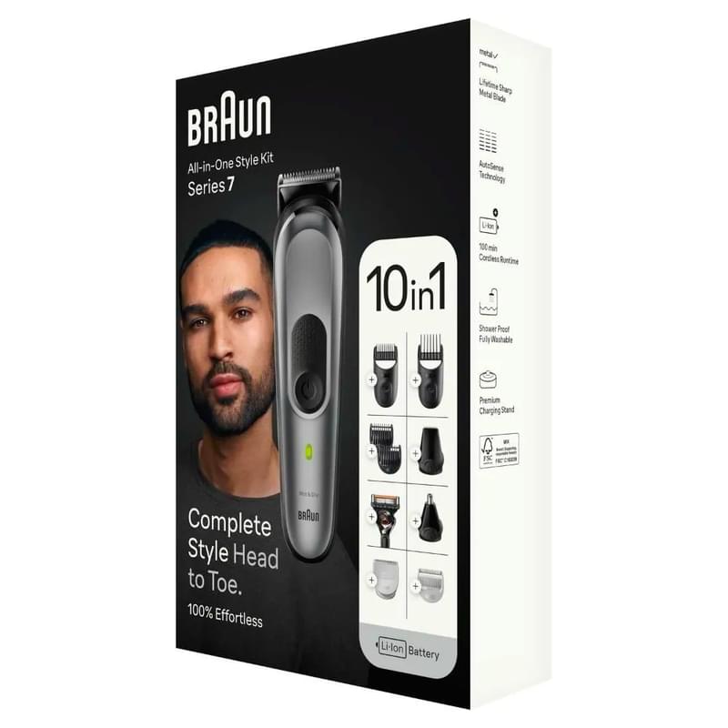 Триммер Braun MGK-7420 BLK - фото #2, Technodom.kz