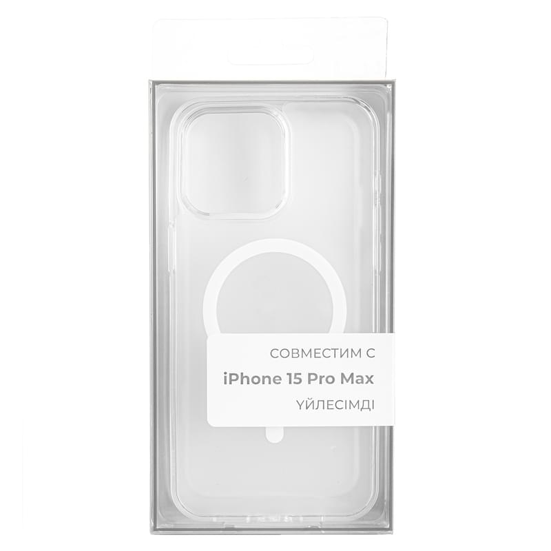 Чехол для iPhone 15 Pro Max, NEO TPU Case with MagSafe, Clear (TPUCM-15ProMaxC) - фото #3, Technodom.kz