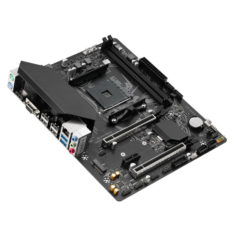 MAXSUN аналық платасы Terminator B550M AM4 2DDR4 PCI-E 1x16 1x4 1x1 (HDMI+VGA) mATX - фото #1, Technodom.kz