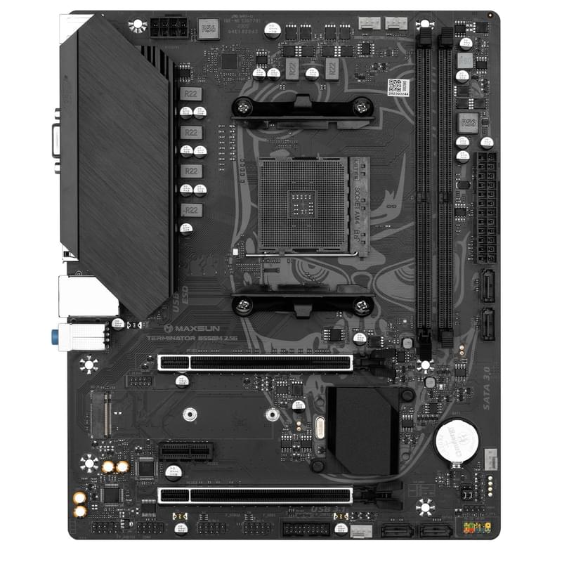 MAXSUN аналық платасы Terminator B550M AM4 2DDR4 PCI-E 1x16 1x4 1x1 (HDMI+VGA) mATX - фото #2, Technodom.kz