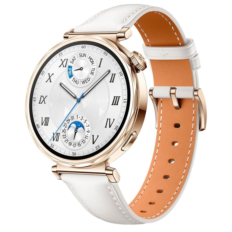 Huawei GT 5 (41mm)  Смарт сағаты,White Composite Leather Strap - фото #0, Technodom.kz