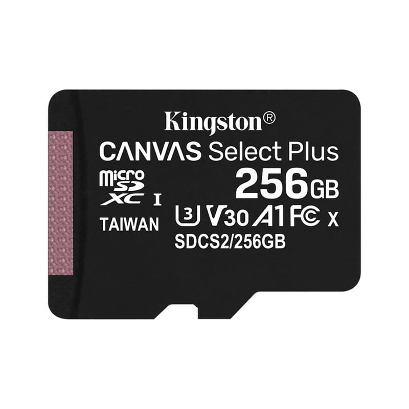 MicroSD 256GB Kingston жады картасы, UHS-I 100MB/s, Class 10 (SDCS2/256GB) - фото #1, Technodom.kz